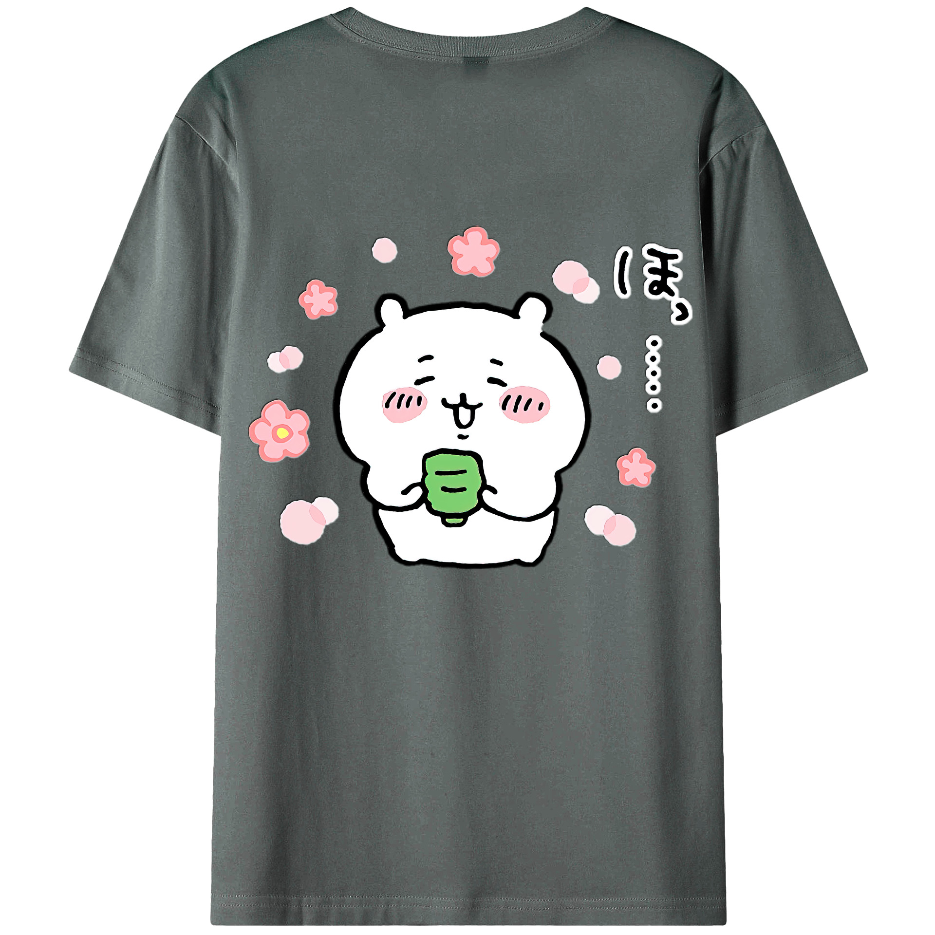 （画像用） ちいかわ ちいかわ Chii-kawa chiikawa 綿100％ メンズ半袖Tシャツ（バックプリント） 通気性